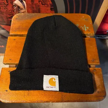 00s CARHARTT 니트 캡 레어 컬러 블랙 디트로이트 에미넴