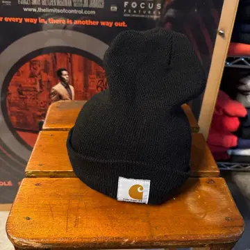 00s CARHARTT 니트 캡 레어 컬러 블랙 디트로이트 에미넴