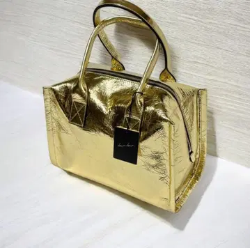 겨울 대세일 kawa-kawa 카와카와 메탈릭 토트백 골드