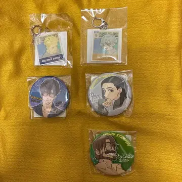 트라이건 캔뱃지 아크링 키링 세트 (제비뽑기당)