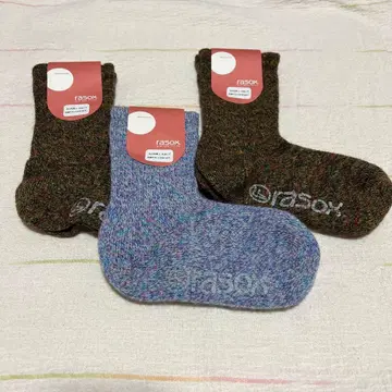 rasox 라소크스 L자형 양말 스플래쉬 울 3족 세트 SS