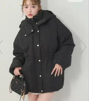 NICE CLAUP 미들 페이크 다운 자켓 여성용