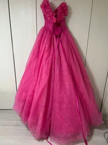 코코멜로디 신데렐라 핑크 웨딩 롱 드레스