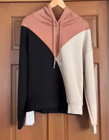 emi+ 컬러 블록 후드티