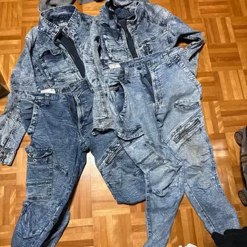 도라이치 데님 작업옷 LL 상하의 2벌 세트