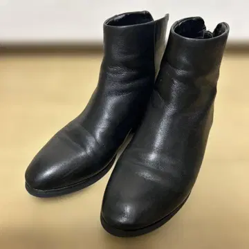 SHIPS 쉽스 천연 가죽 숏부츠 백 지퍼 포함 블랙