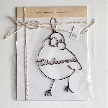 문조 와이어 크라프트 오너먼트 와이어 아트 Welcome