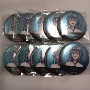 컬러풀 피치 루나 메탈 캔 배지