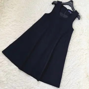 엠즈 그레이시 리본 모티브 오버롤 스커트 38 울 원피스