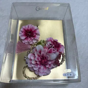 꽃 장식 세트 핑크 계열 일본 정통의상 소품