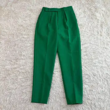 알아바일 더블 크로스 테이퍼드 턱 팬츠 그린 1 사이즈