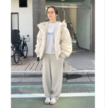 Ungrid 코듀로이 충전솜 블루종