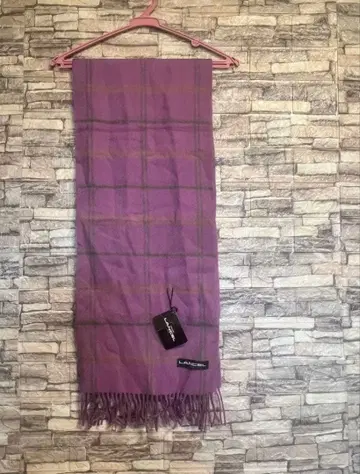 란셀 머플러 핑크 퍼플