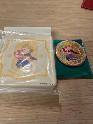 귀멸의 칼날 아가츠마 젠이츠 콜렉터블 흡수 코스터 캔뱃지