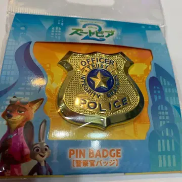 극장 내 주토피아2 영화 핀 배지 경찰관 배지 주디 닉 무비