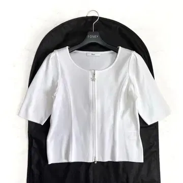 Rene 르네 집업 지르코니아 가디건 38 화이트