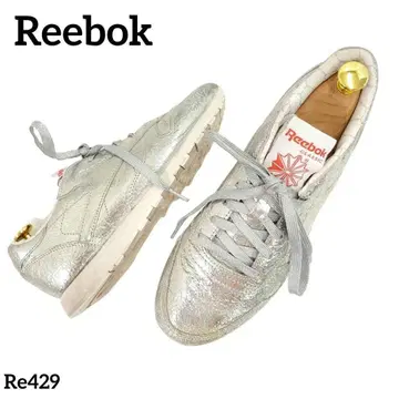 리복 로우컷 스니커즈 새상품급 실버 25cm 가죽