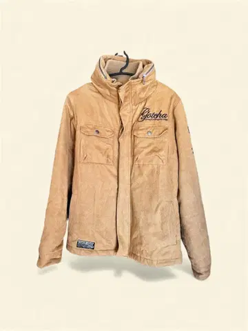 Gotcha 베이지 스웨이드풍 자켓