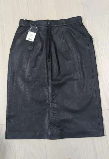 양가죽 타이트 스커트 블랙 40
