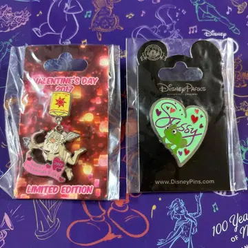 라푼젤 파스칼 발렌타인데이 핀 배지 핀 트레이드 해외 디즈니