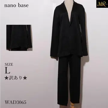 하자품 nano base 셋업 노카라 자켓 긴팔 무지