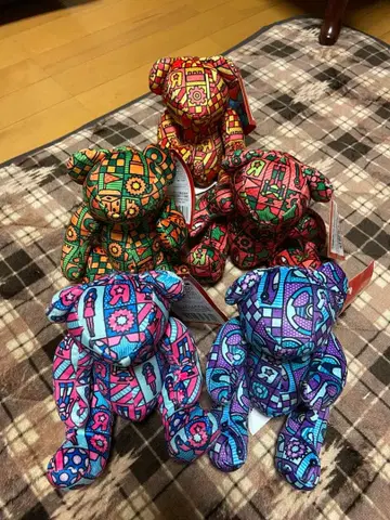 컬러풀 패턴 봉제 인형 5체 세트 토이저러스