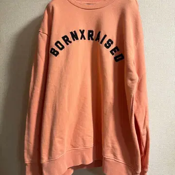 BORNxRAISED 피치 컬러 핑크 트레이닝복