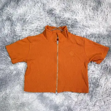 WEGO [ F ] 원 포인트 립 T셔츠 오렌지 여성용 봄/여름