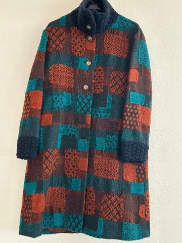 사토 섬유 FUGA FUGA 후가후가 롱 코트 멀티 컬러 개성적