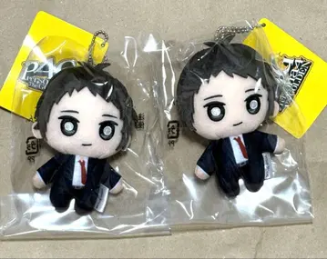 페르소나 4 아다치 토오루 봉제 인형 키링 2개