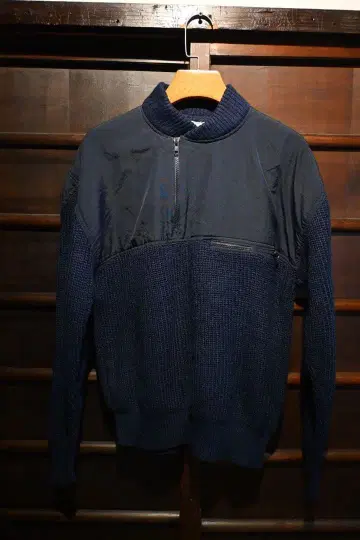 made in france busnel half zip knit
