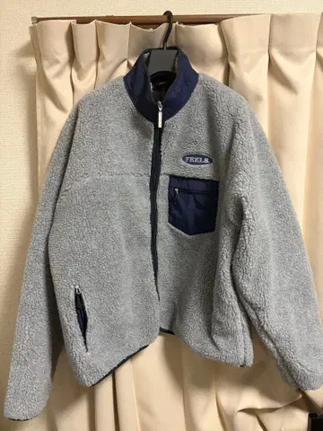 FEELS 플리스 자켓 XL 그레이 우에스기 슈헤이