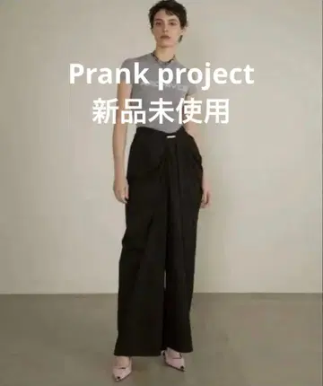 미사용 새상품 Prank project 드레이프 프론트 저지 팬츠