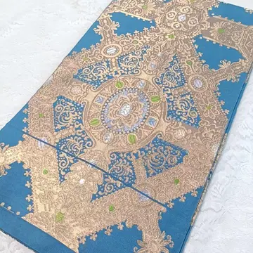 LULU117 후쿠로 오비 코프토 파랑 전통