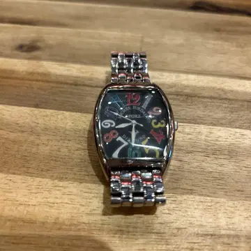 미셸 조르당 시계 블랙/멀티 컬러