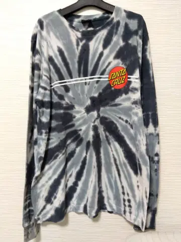 SANTA CRUZ 타이 다이 긴팔 티셔츠