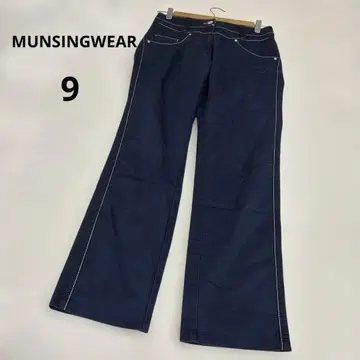 MUNSINGWEAR 캐주얼 팬츠 바스락 네이비 자수 색 9