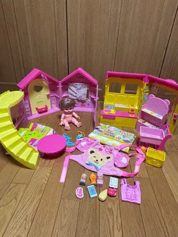 멜짱 슈퍼마켓 나카요시 하우스 집 안고 다니는 끈 인형 묶음 판매