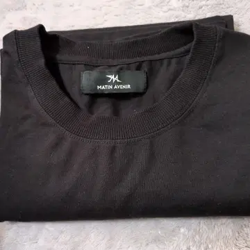 MATIN AVENIR 블랙 그래픽 프린트 T셔츠 L 사이즈