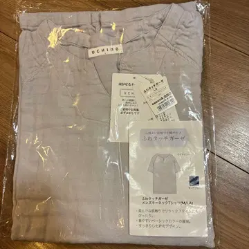 UCHINO 후와 터치 거즈 긴팔 셔츠 남성용 M