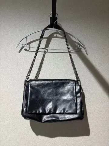 ZARA 체인 인조 가죽 숄더백