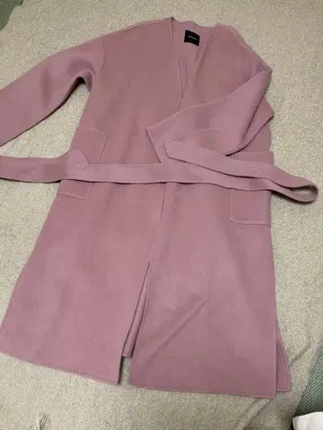 N.O.R.C 핑크 롱 코트