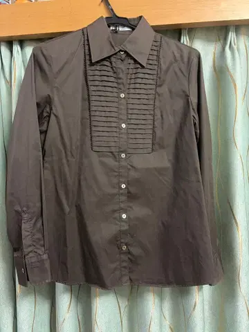 DAIDOH by New Yorker 브라운 긴팔 블라우스