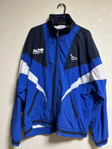 Reebok 나일론 자켓 90s 파랑/블랙 XL