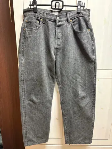 CIOTA 그레이 스트레이트 청바지