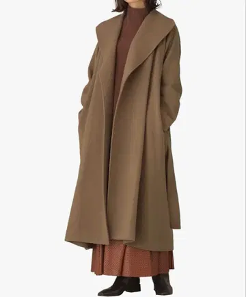 [ 새상품 미착용 택 포함 ] 나노 유니버스 울 비버 빅 라펠 코트