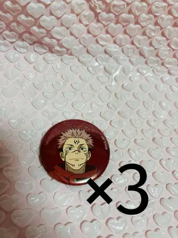 애니메이션 주술회전전 캔뱃지 양면 스쿠나 3개 주술회전