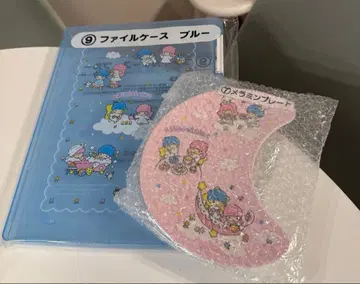 [ 새상품 ] 키키라라 제일복권 파일 케이스 블루 멜라민 플레이트