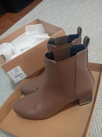 ORIENTALTRAFFIC 사이드 고어 부츠 베이지 새상품급