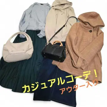 여성용 의류 묶음 판매 아우터 포함! M-L 캐주얼 코디